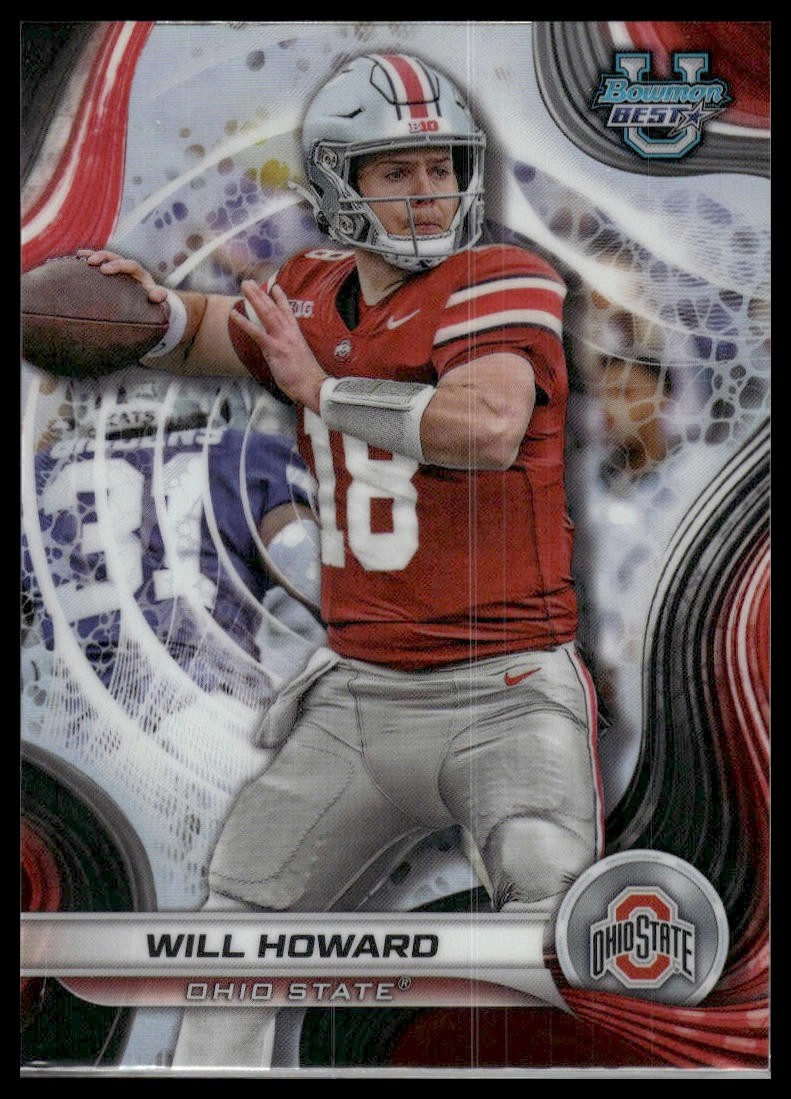 2024 Bowman University Best #68 Will Howard Refractor