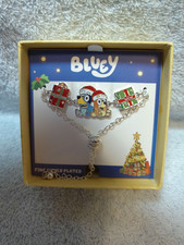 Bluey  Bingo Christmas Lariat Girl's Bracelet New In Box