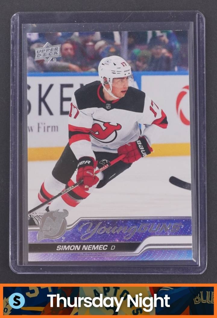 2023 UPPER DECK #727 SIMON NEMEC RC YOUNG GUNS ROOKIE
