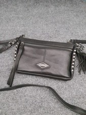 Borsa Harley Davidson tracolla tracolla argento borchie stampa serpente