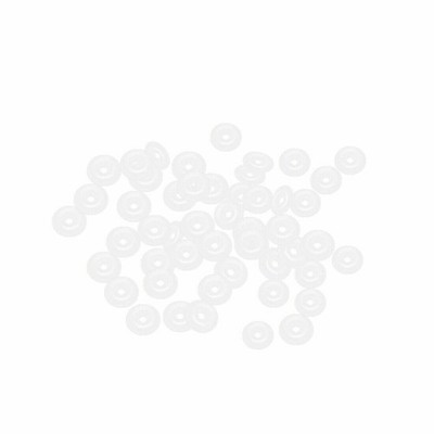 Silicone O-Rings 6mm OD, 1.2mm ID, 2.4mm Width, Seal Gasket White 50Pcs KD *la