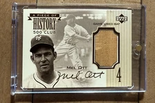 1999 Upper Deck A Piece of History Mel Ott 500 Home Run Club Game Used Bat 💎