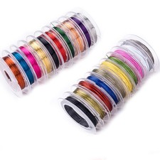 10 Rolls Craft Wire Tarnish Resistant Thin for Crafts Copper Artistic Jewellery