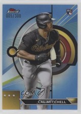 2023 Topps Finest Sky Blue Refractor 5/300 Cal Mitchell #31 14ms