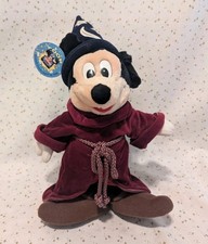 VTG Sorcerer Mickey Mouse Fantasia TOON DISNEY launch Party Promo Plush