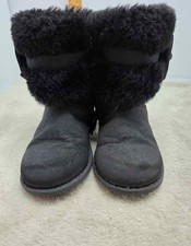 GIRLS BOOTS SZ 8M HARMONI RACHEL ZIPPER BOW T38