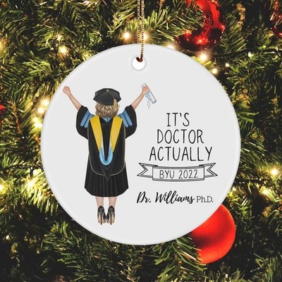 Phd Graduation Gift, Phd Graduation Ornament, Graduation Gift for Her, PhD Gr...