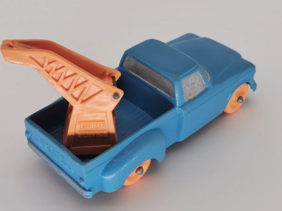 TOMTE LAERDAL 752 MAJOR STUDEBAKER CHAMP DÉPANNEUSE BLEUE ROUES ORANGES  +++ - Photo 3/4