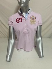 POLO RALPH LAUREN SWEATSHIRT T-SHIRT DONNA WOMAN SHIRT ROSA PINK PW-281 TG.S