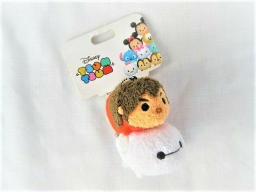 SUPER RARE!BAYMAX & HIRO TSUM TSUM PLUSH DOLL STRAP KEYCHAIN DISNEY STORE JAPAN - Picture 2 of 4