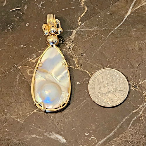 Starfire Designs Bistered Pearl Pendant - Picture 3 of 11