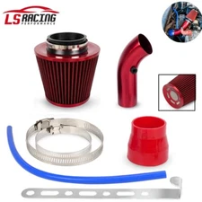 3"/76mm Car Cold Air Intake Filter Induction Kit Pipe Power Flow Hose System