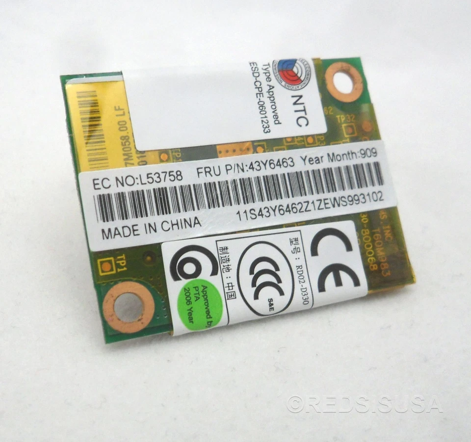 56K Modem Card Model RD02-D330 1 - Image 2 of 4