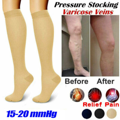 Media De Supprot Socks Compression Socks For Women & Men Graduated 20-30 mmHg