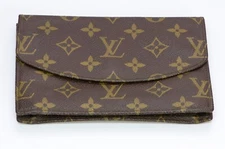 Vintage Louis Vuitton LV Brown Monogram Envelope Wallet