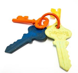 baby toy plastic keys