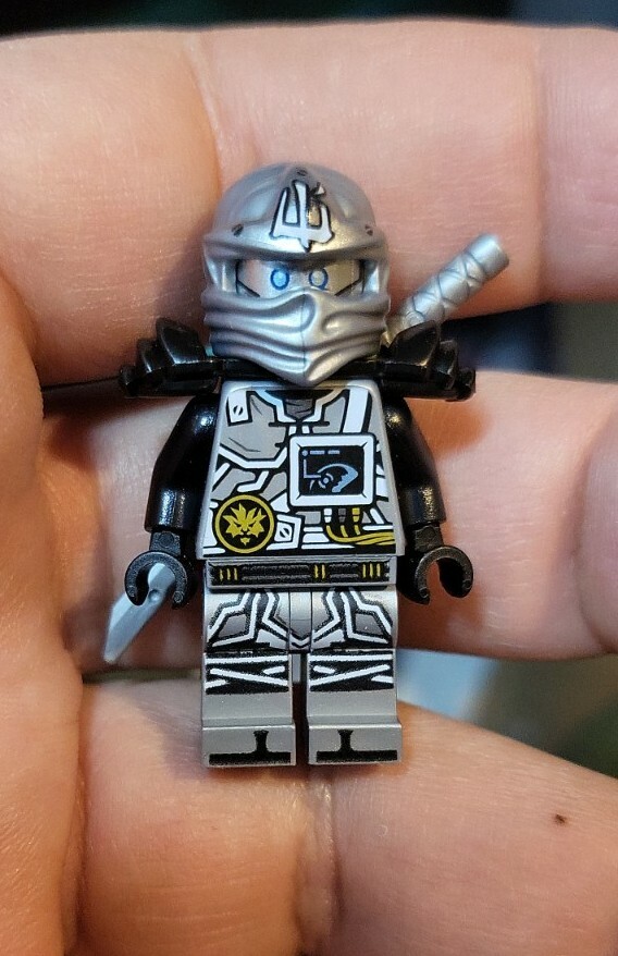 LEGO Titanium Zane Ninjago Minifigure 71217 70748 Ninja LEGO Titanium Zane Ninjago Minifigure 71217 70748 Ninja