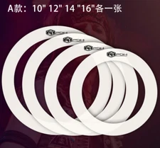 PDH A SET OF Drum Muffler Dampening Rings Tone Control Pack For 10" 12" 14" 16"