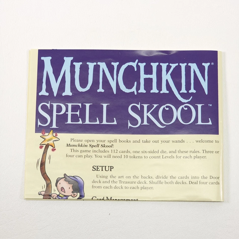 Munchkin Spell Skool Card Game by Steve Jackson Complete Game Open Box - Image 2 of 4