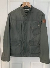 Trailwear Penfield Wax Cloth Jacket Womans Ladies Medium Green Military