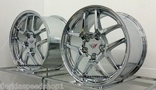 Triple Chrome C5 Z06 Corvette Wheels Fits 1997-2004 C5 Corvette 1718 Set
