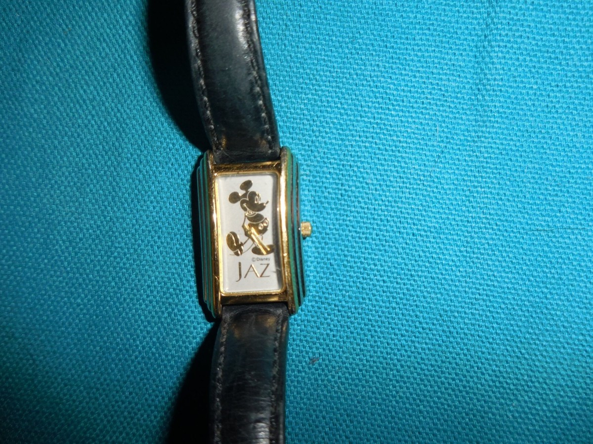 Vintage Jaz Mickey Mouse to watch the silver tone Vintage Jaz Paris Mickey Mouse Watch: Gunmetal Link Bracelet  main image 3