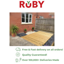 Decking Kit Ruby Timber Decking Base Kit Various Sizes for Gardens & Patios
