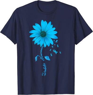 Diabetes Awareness Sunflower Warrior Diabetic Unisex T-Shirt