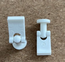 2x Connector clips for Ikea VIDGA Curtain Panel Track - Sliding Drapery Rail