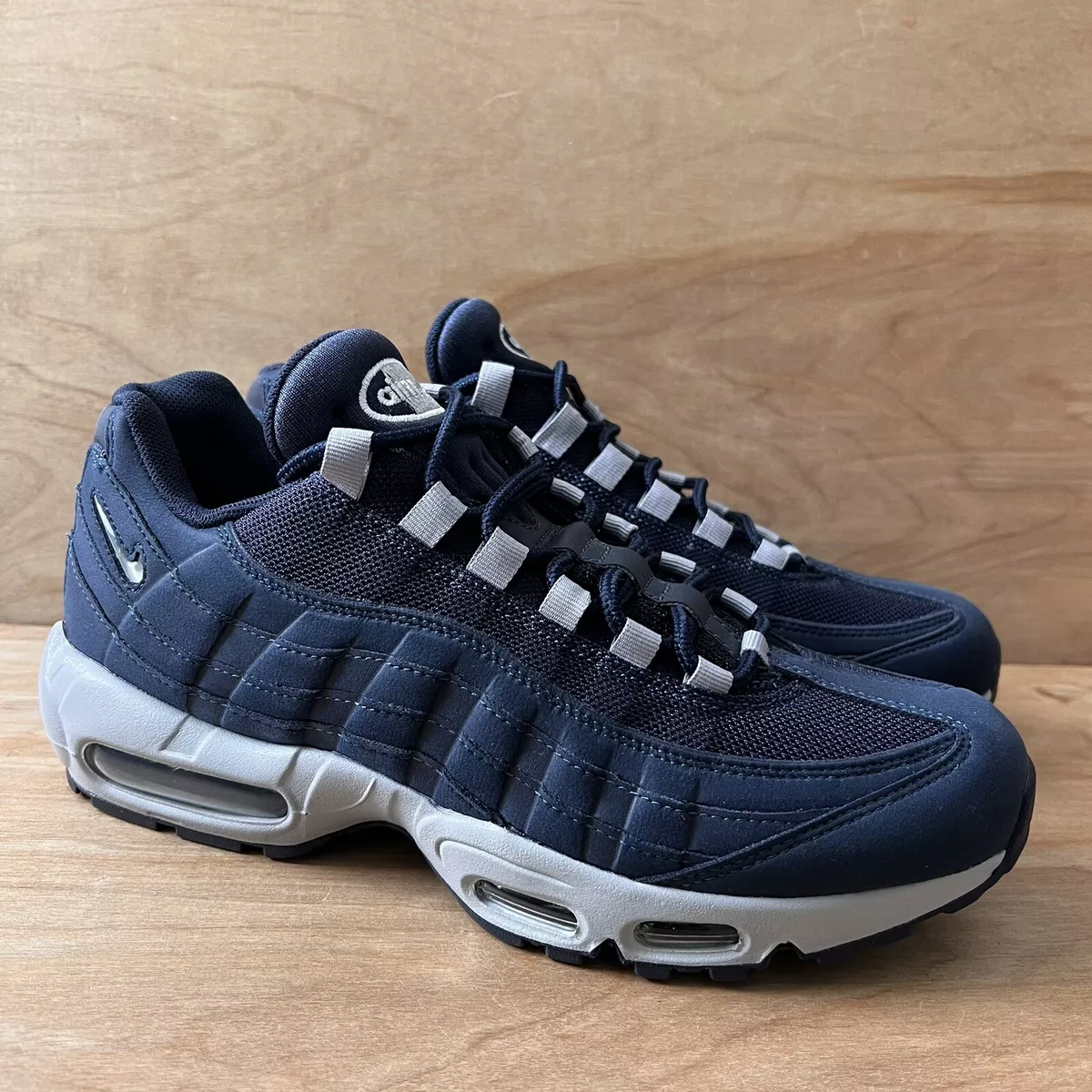 AIR MAX 95 OBSIDIAN SIZE 9 WHITE WOLF GREY NIKE GRAY MIDNIGHT NAVY