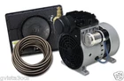 Easy Pro PA34 Pond Aerator Kit-1/4HP rocking piston compressor, tubing, diffuser