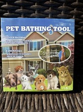 Pet Bathing Tool Sprayer And Scrubber In One Compatible With Indoor Shower New