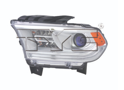 TYC NSF Left Side Halogen Headlight for Dodge Durango 2014-2015 w/o LED DRL