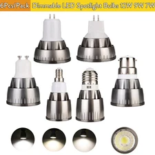6x Dimmable Cob Led Spotlight Home Light 3000K E14 Cold And Angle 4000K Power