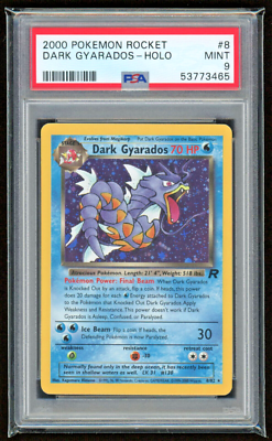 PSA9 ギャラドス　1ED 017/092★ 2000 DARK GYARADOS HOLO TEAM ROCKET PSA 9 MINT #8/83 POKEMON CARD