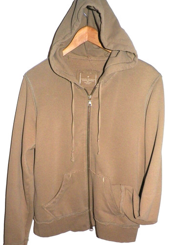 Women's L Beige Distressed Hoodie Banana Republic Relaxed Fit