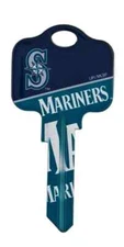 Hard to find SEATTLE MARINERS MLB House uncut Key Blank Schlage SC1 ILCO