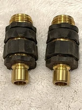 2- Garden Water Hose Quick Connect Fittings Faucet Adapter Disconnect Fits 3/4"