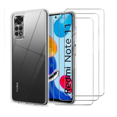 Hülle Xiaomi Redmi Note 11 Pro / 5G + 3x Glas Sicherheits- - Schutzhülle