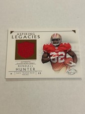 2011 Topps Legends Kendall Hunter Aspiring Legacies Rookie Jersey Relic 49er MS1