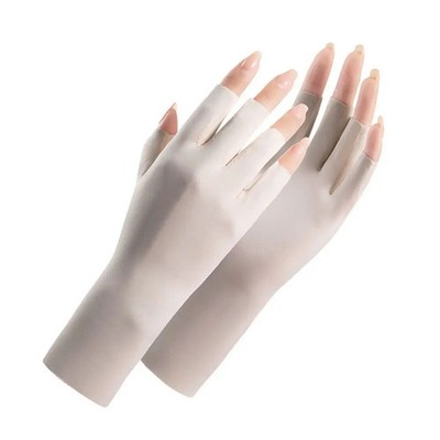 UV Schutz Handschuhe für Nagelkunst atmungsaktiv elastisch fingerlos