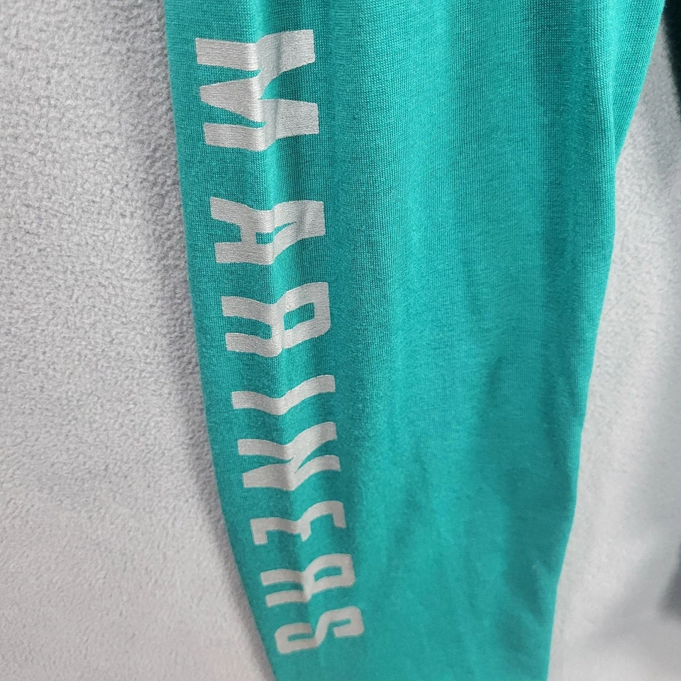 Seattle Mariners Shirt Mens XL Teal Hooded Long Sleeve MLB Baseball Lightweight - Image 2 of 4