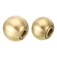 2 StüCk 17,5Mm 20Mm Kugel LampenaufsäTze FüR Lampenschirm Deko Aus Messing