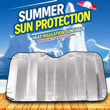 Foldable Large Sun Shade Truck Van Car Windshield Visor Uv Block Cover Protector