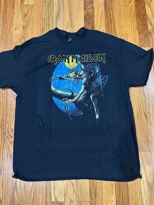 Iron Maiden Fear of the Dark Oval logo Black T-Shirt Size S to 2XL