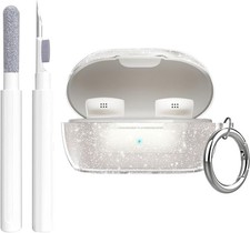 for Bose New QuietComfort Earbuds Case Clear Glitter 2024,Full Shinning