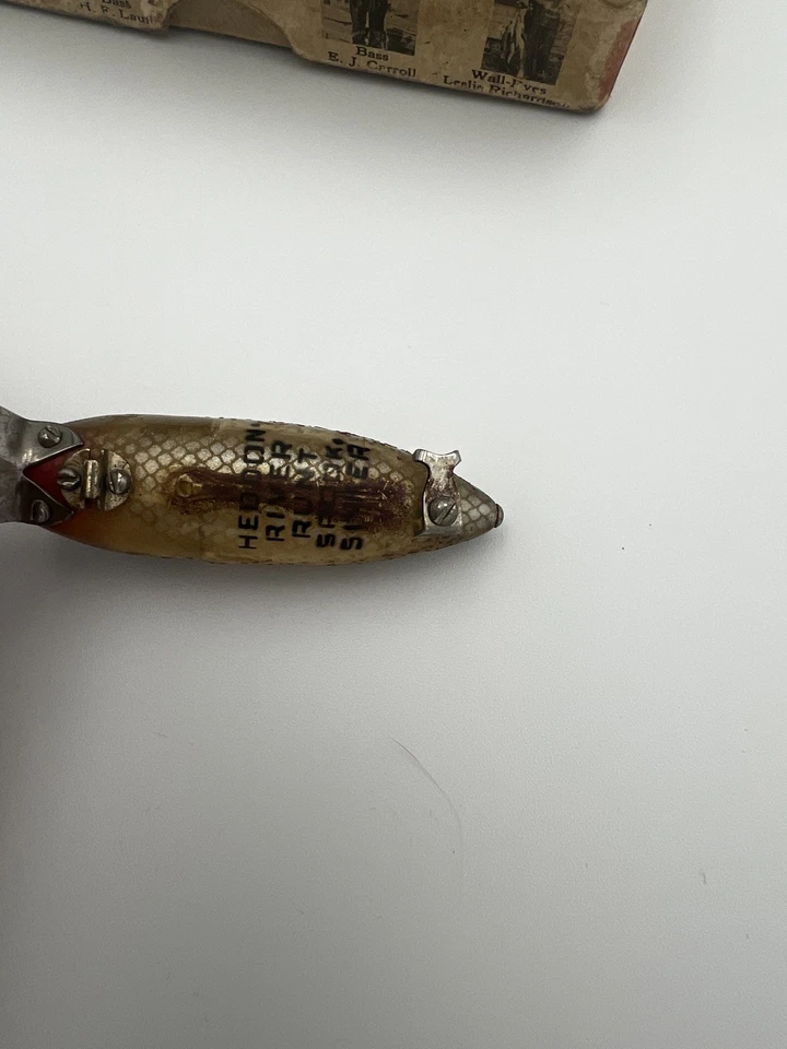 Señuelo Heddon Dowagiac sin enganches con caja N9119N de colección raro  Foto 4 de 4