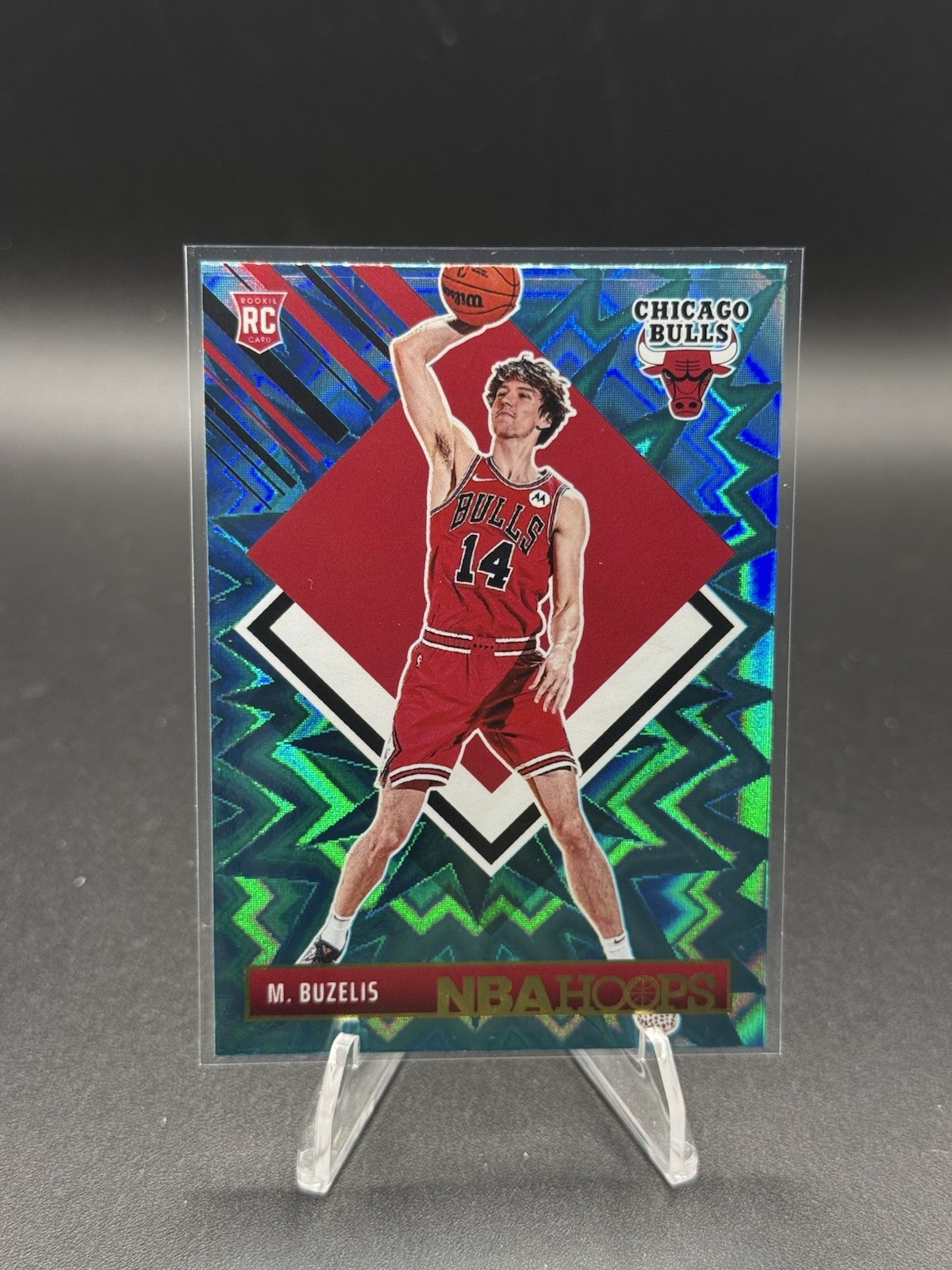 2024-25 Panini Nba Hoops - Hoops Tribute Matas Buzelis #295 Teal Explosion (RC)