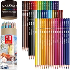 KALOUR Premium Colored Pencils,Set of 50 1 Count (Pack 50), [MULTI] 