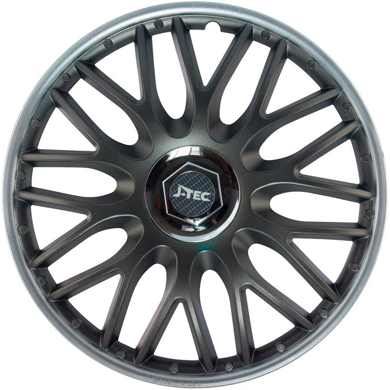 J-TEC Tapacubos 14" Kit plata - Imagen 4 de 4